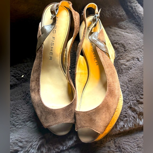 Brown Suede Wedges - Picture 4 of 10